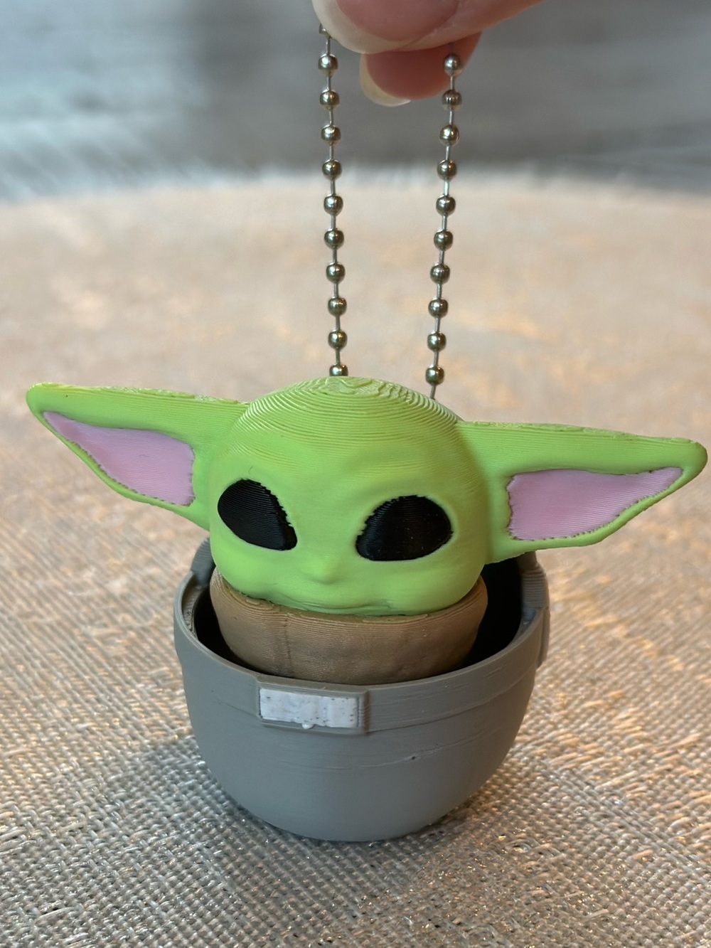 Grogu Baby Yoda Sensory Fidget Clicker Keychain Bag Charm